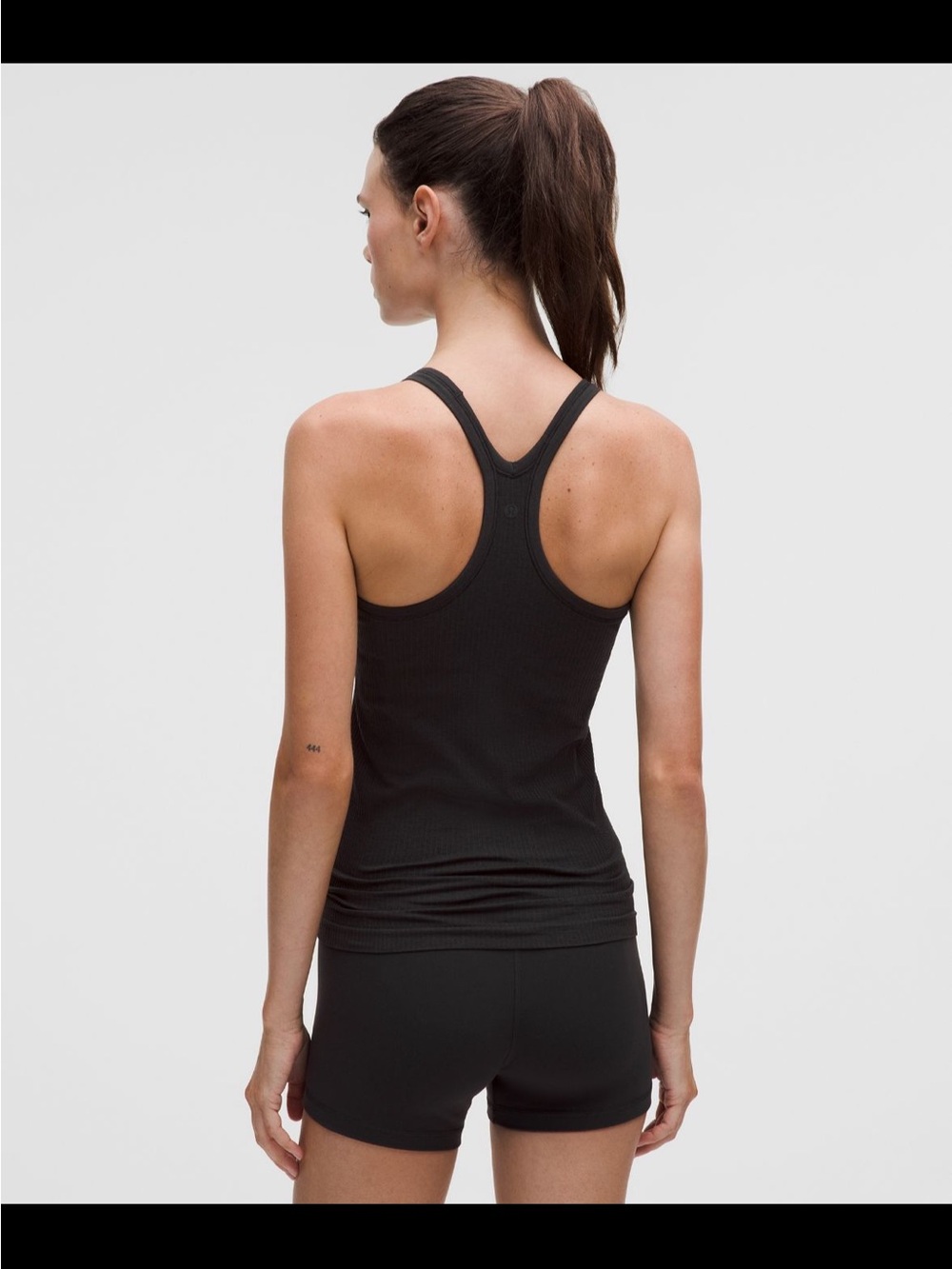 lululemon athletica Black Ribbed Racerback Tank - Picture 2 of 9